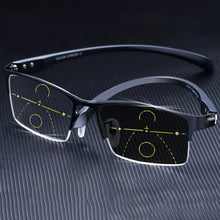 Load image into Gallery viewer, Titanium progressive far and near dual-use reading glasses-IT