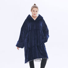 Load image into Gallery viewer, Heated Wearable Blanket Hoodie with Battery Pack
