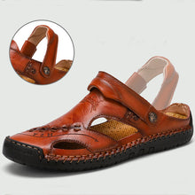 Load image into Gallery viewer, Men's Casual Breathable Handmade Leather Sandals