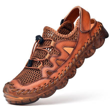 Load image into Gallery viewer, Men's Rubber Toe Cap Mesh Splicing Slippers Outdoor Water Sandals